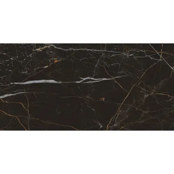 Dlažba Impulsive Black rekt. poler - dlaždice rektifikovaná 59,8x119,8 černá lesklá 168073