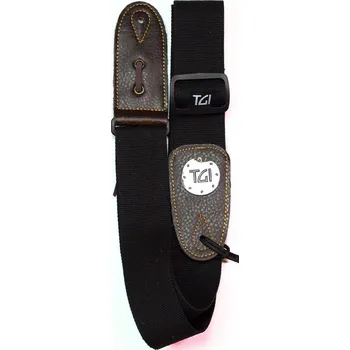Kytarový popruh TGI TGS1303BK Black popruh na kytaru tkaný
