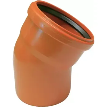 Kanalizační potrubí KGB koleno 400/30° (Odpadní koleno KG)