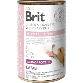 Brit VD Dog GF Hypoallergenic Mono Protein Lamb konzerva 12x 400 g