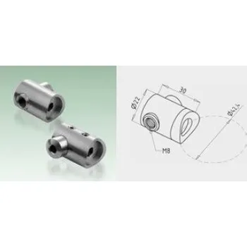 JAP Nerezový Držák lanka krajní levý, AISI 304