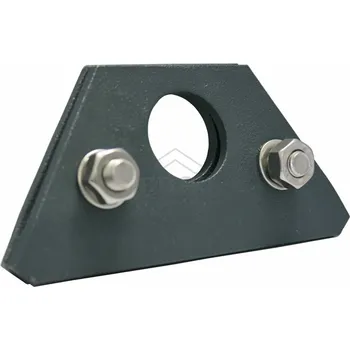 ERGO Jednoděrový držák pro 3 metrové protis.tyče - falc. plech - hnědý