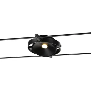 Bodové svítidlo SLV - BIG WHITE DURNO svítidlo s lanem pro nízkonapěťový lanový systém TENSEO, 2700K, černé - BIG WHITE (SLV) LA 1002861