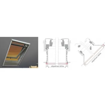 Síť proti hmyzu ROTO Síť proti hmyzu ZRI M W varianta pod ostění - šířka do 60cm - délka do 210cm