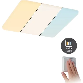 Koupelnové svítidlo PAULMANN LED vestavné svítidlo Veluna WhiteSwitch 185mm x 185mm IP44 stropní montáž 14W včetně sv. zdroje - PAULMANN P 95379