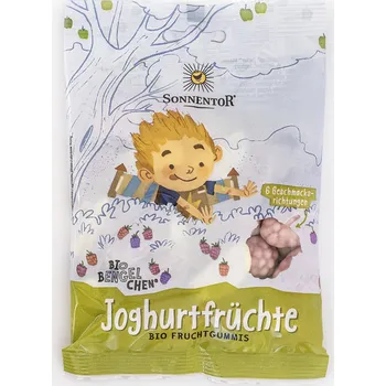 Bonbon Sonnentor Ovoce jogurtové– želé s jogurtem a ovocnou příchutí 100 g BIO
