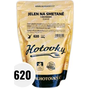 Hotovky Jelení na smetaně s brusinkami - 2 porce - 680 g