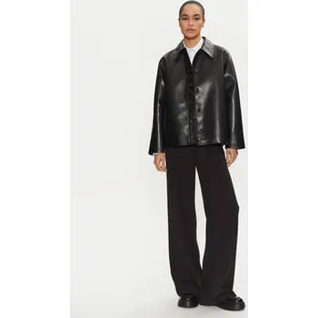 Pánská casual bunda Calvin Klein Kožená bunda K20K208337 Černá Relaxed Fit 34