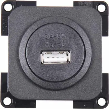 Příslušenství ke karavanu USB 1 - cestná zásuvka bředlicově šedá, uvolněná