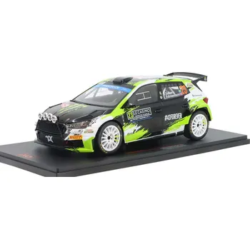 autíčko IXO Škoda Fabia Rally 2 #23 O. Solberg/ E. Edmondson Rally Monte Carlo 2023 1:18 černá