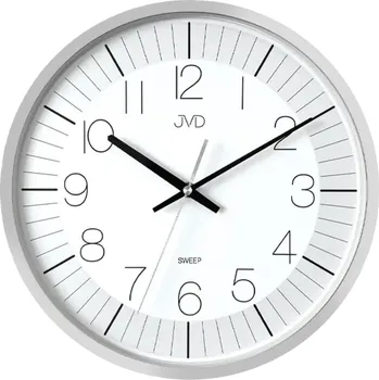 Hodiny Plastové designové stříbrné hodiny JVD HX8019.1