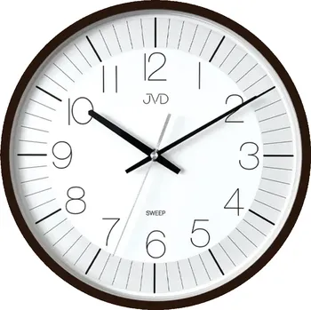 Hodiny Plastové designové hnědé hodiny JVD HX8019.2