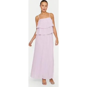 Dámské šaty Vila Koktejlové šaty Chiffan 14104100 Fialová Regular Fit 36