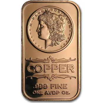 Private Mint měděný slitek - dolar Morgan 1 Oz