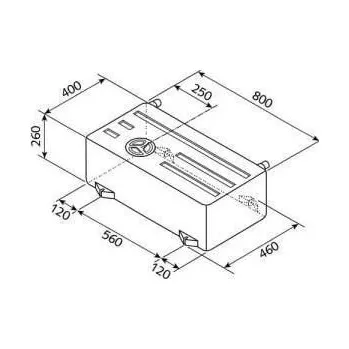Příslušenství ke karavanu Voda t.75l, 80cm lg.7-02