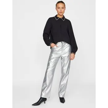 Dámská košile Vila Košile Dogma 14101545 Černá Regular Fit 38