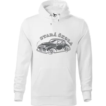Pánská mikina DOBRÝ TRIKO Pánská mikina s potiskem Jsem stará škola Velikost pánské mikiny: M, Barva: Bílá