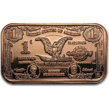 9Fine Mint Slitek 1 $ Replika certifikátu Eagle Silver 1 oz