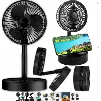 Příslušenství ke karavanu Ventilátor USB přenosný skládací