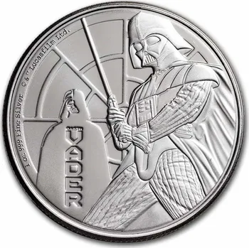 New Zealand Mint Stříbrná mince Star Wars: Darth Vader 1 Oz $2 2022 Niue BU