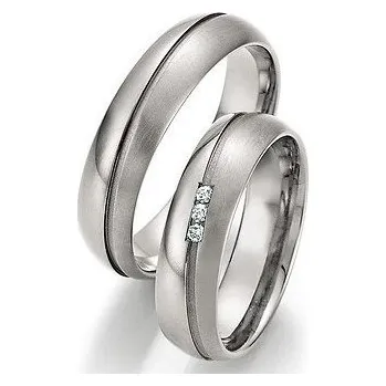 Prsten Ráj snubních prstenů | Diamantové snubní prsteny z titanu skladem 5563