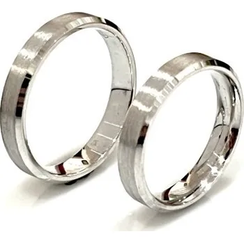 Prsten Ráj snubních prstenů | Elegantní masivní snubní prsteny ze stříbra - skladem 5560