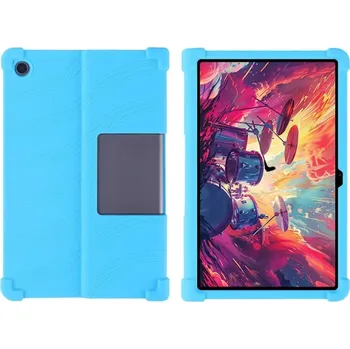Pouzdro na tablet Barevný Silikonový Obal Na Lanovo Tab Plus 11,5" Se Stojánkem Modrá: Světle Modrá