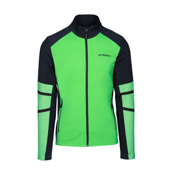 Pánská mikina STÖCKLI Pánská mikina Technostretch, zelená, černá 2022/23 - 56, XXL