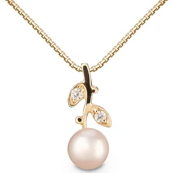 Přívěsek Přívěšek ze žlutého zlata s bílou perlou 326.90