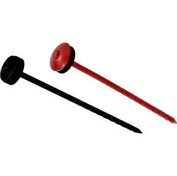 Hřebík HPI Šroubovitý hřebík pro připevnění konc. hřebenáče s těs. podložkou 3,8*105mm antracit