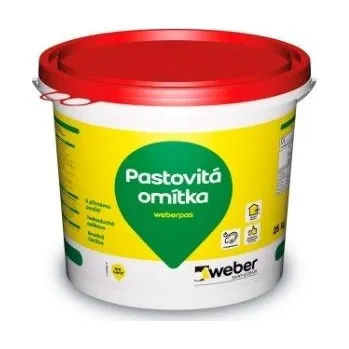 Omítka WEBER weberpas extraClean active - past. silikonsilikát foto omítka - zrnitá 1mm 25kg