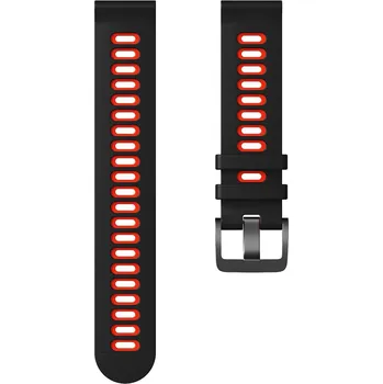 Příslušenství k chytrým hodinkám Silikonový Barevný Řemínek Pro Garmin Forerunner Možnosti: Černo-Červená