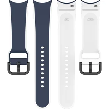 Luxusní Dvoubarevný Pásek Na Hodinky Samsung Galaxy Watch Barva: Modro-Bílá