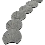 TRANSFORM TRAPLAST Plastový Zahradní nášlapný dílec, průměr 400mm, Šedá