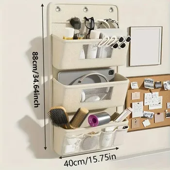 Příslušenství ke karavanu Organizér třívrstvý, závěsný, béžový