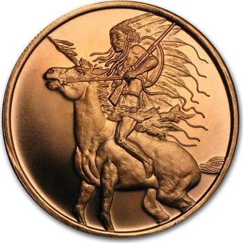 Private Mint Měděná mince Red Horse (červený kůň) 1 Oz