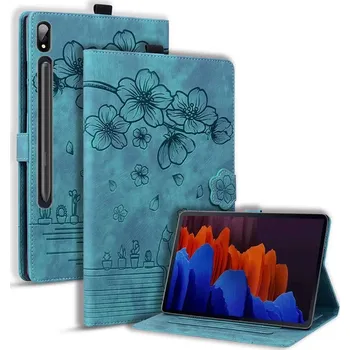 Pouzdro na tablet Speciální Obal S Rytinou Na Samsung Galaxy Tab S9 / S9 Fe Barva: Zelená