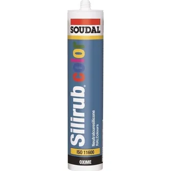 stavební silikon SOUDAL Silirub COLOR RAL 9006 300ml - pouze po ucelených baleních