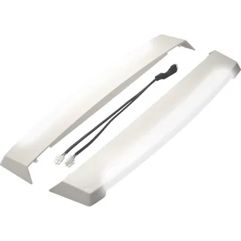 Příslušenství ke karavanu Bočnice LED pro plisované rámy bílé, kompletní. s kabelem a polyswitchem M