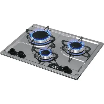 Nerezový dřez Nerezový vařič na 3 plameny