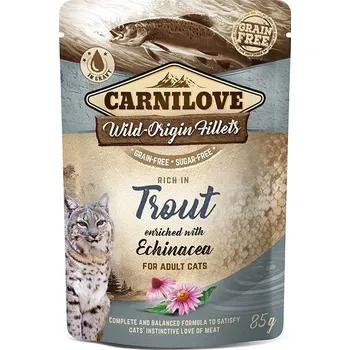 Carnilove Cat Pouch Rich in Trout Enriched with Echinacea 6 × 85 g