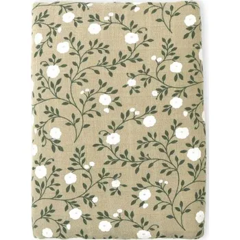 A Little Lovely Company - Mušelínová osuška XL, blossom - dark sage