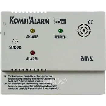 Příslušenství ke karavanu Alarm plynový AMS Kombi Compact 12 V propan/butan/metan/narkóza LED + siréna 85 dB
