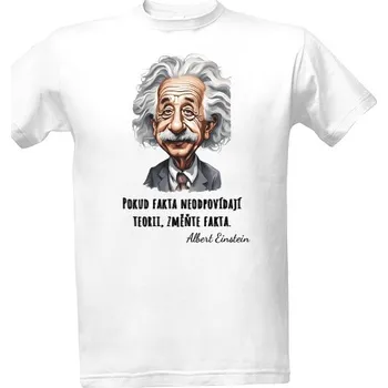 Pánské tričko Tričko s potiskem Albert Einstein Fakta pánské