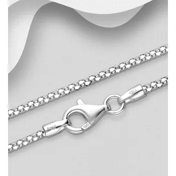Řetízek Provedení řetízku Korejský ze stříbra 925r Made in Italy rozměr 45.7 cm