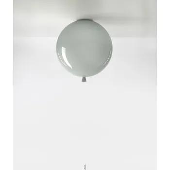 BROKIS Memory, stropní svítidlo Barva skla: šedá - triplex opál, Povrchová úprava skla: lesklá, Povrch montury: Fe - chromát, Spínač osvětlení - bílý- BROKIS B BRO PC00876_004