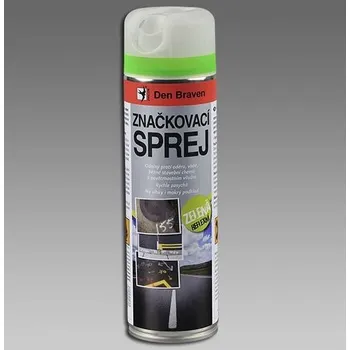Barva ve spreji DEN BRAVEN Značkovací sprej 500ml zelený/reflexní