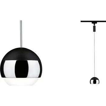 Svítidlo PAULMANN URail LED závěs Capsule II 6W 4000K stmívatelné 230V černá mat/chrom - PAULMANN P 96806