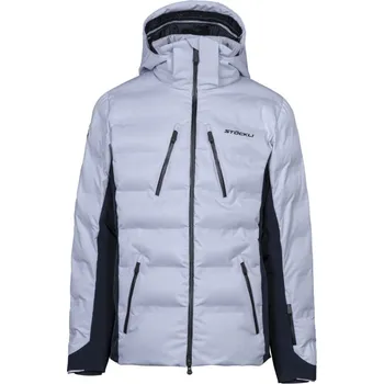 STÖCKLI Pánská lyžařská bunda WRT Cross, stříbrná, černá 2023/24 - 50, M