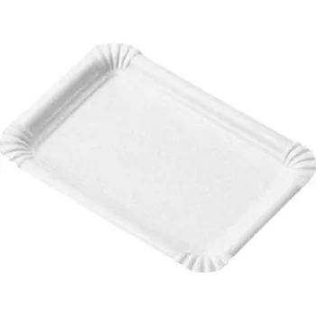 Jednorázové nádobí Papírna Nová Generace NG Papírový tácek bílý 13x20 cm, 100ks